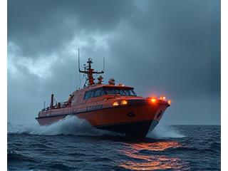 Embarcação autônoma em operação de busca e salvamento