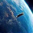 Satélite monitorando vastas extensões oceânicas do espaço